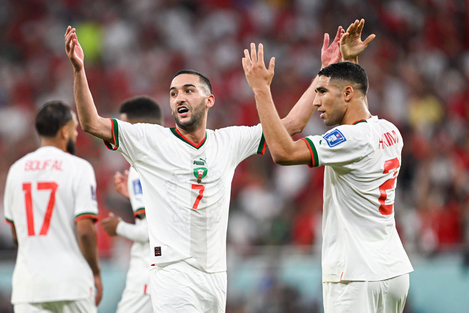 包含摩洛哥球员获赞有加，实力有目共睹的词条